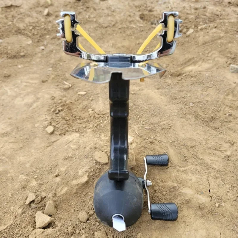 Strong Power Game Shooting Slingshot Full Set of Fishing Artifact Outdoor Hunting Catapult Horizontal Aiming Toy Slingshot