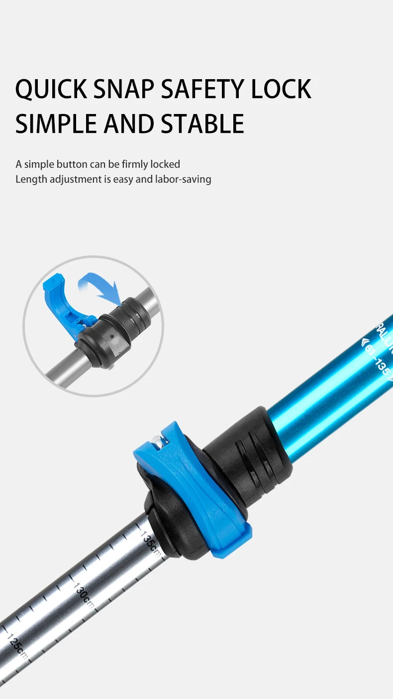 Naturehike Sunny Snow Base Walking Sticks Outdoor Children's Hiking Poles Men Women Camping Cane Ultralight Aluminum Alloy Trek