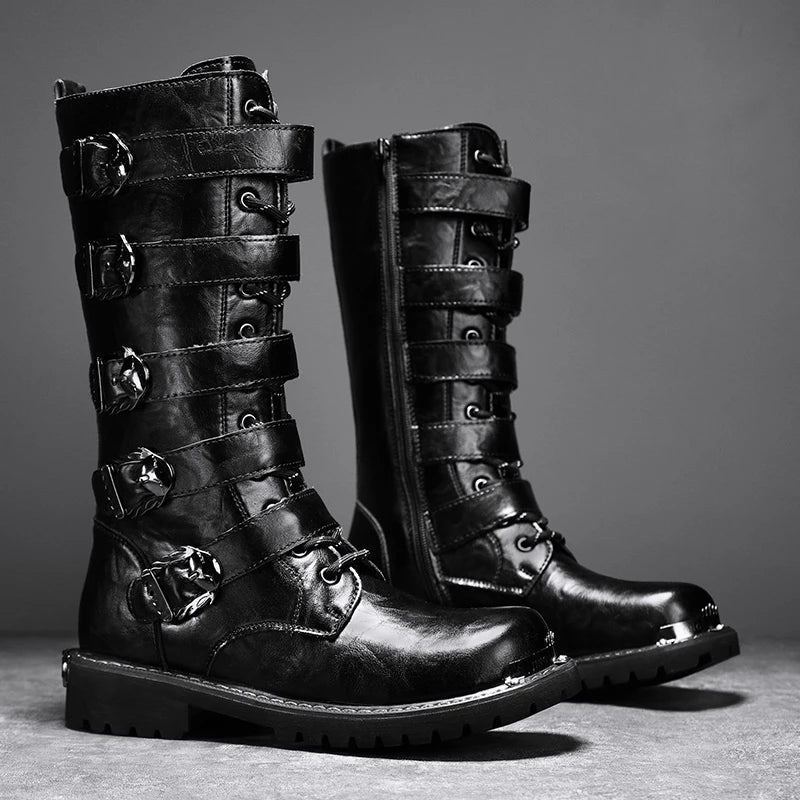 Motorcycle Boots New Men's Outdoor Fashion High Top Shoes For Men Women High Quality Comfort Anti-collision Protective Boot 2025