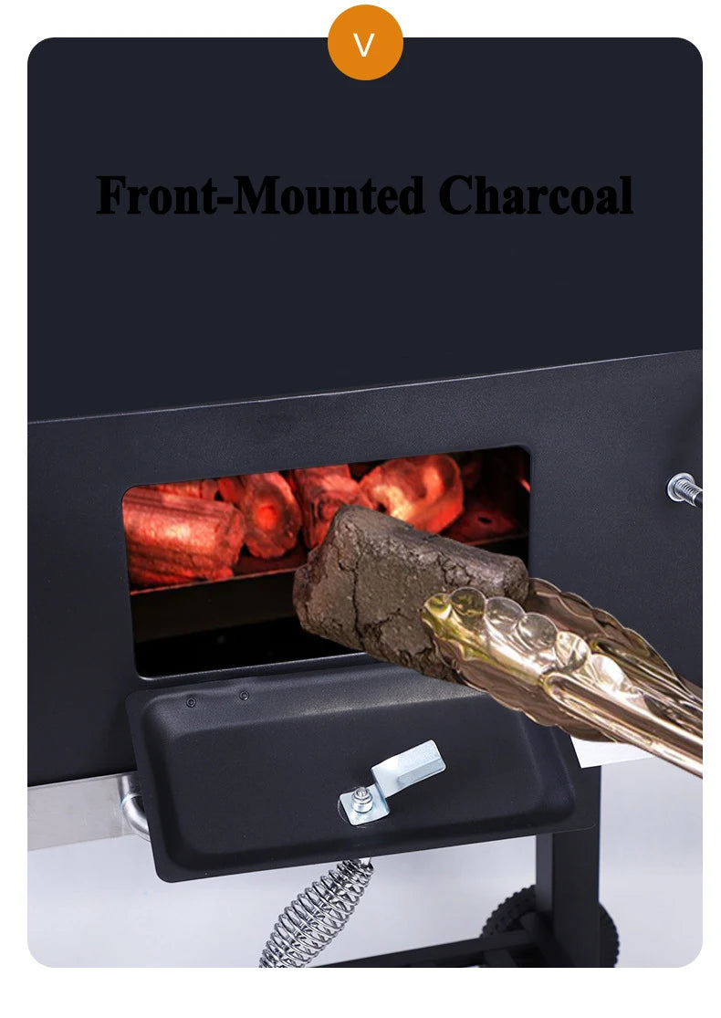 Large Barbecue Grill For More Than 8 People Bbq Charcoal Grill Double Side Plate