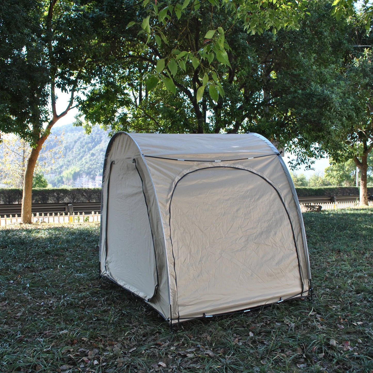 CZX-827 Advanced Bike Tent Bike Storage Shed tent,4 bikes storage tent,4 bikes tent,2 doors bigger cot bed tent,motorcycle tent