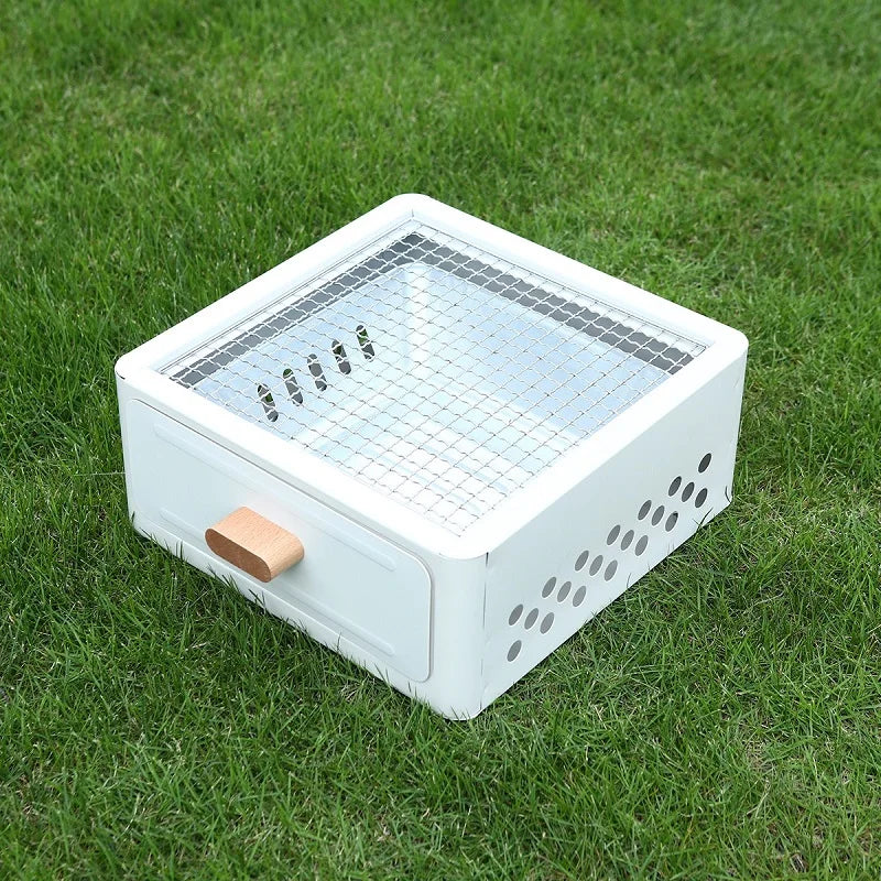 Portable Outdoor Barbecue Stove, Camping Equipment, Charcoal Tea Oven Set Bushcraft Tourism Picnic Cookware Bbq Articles for Use