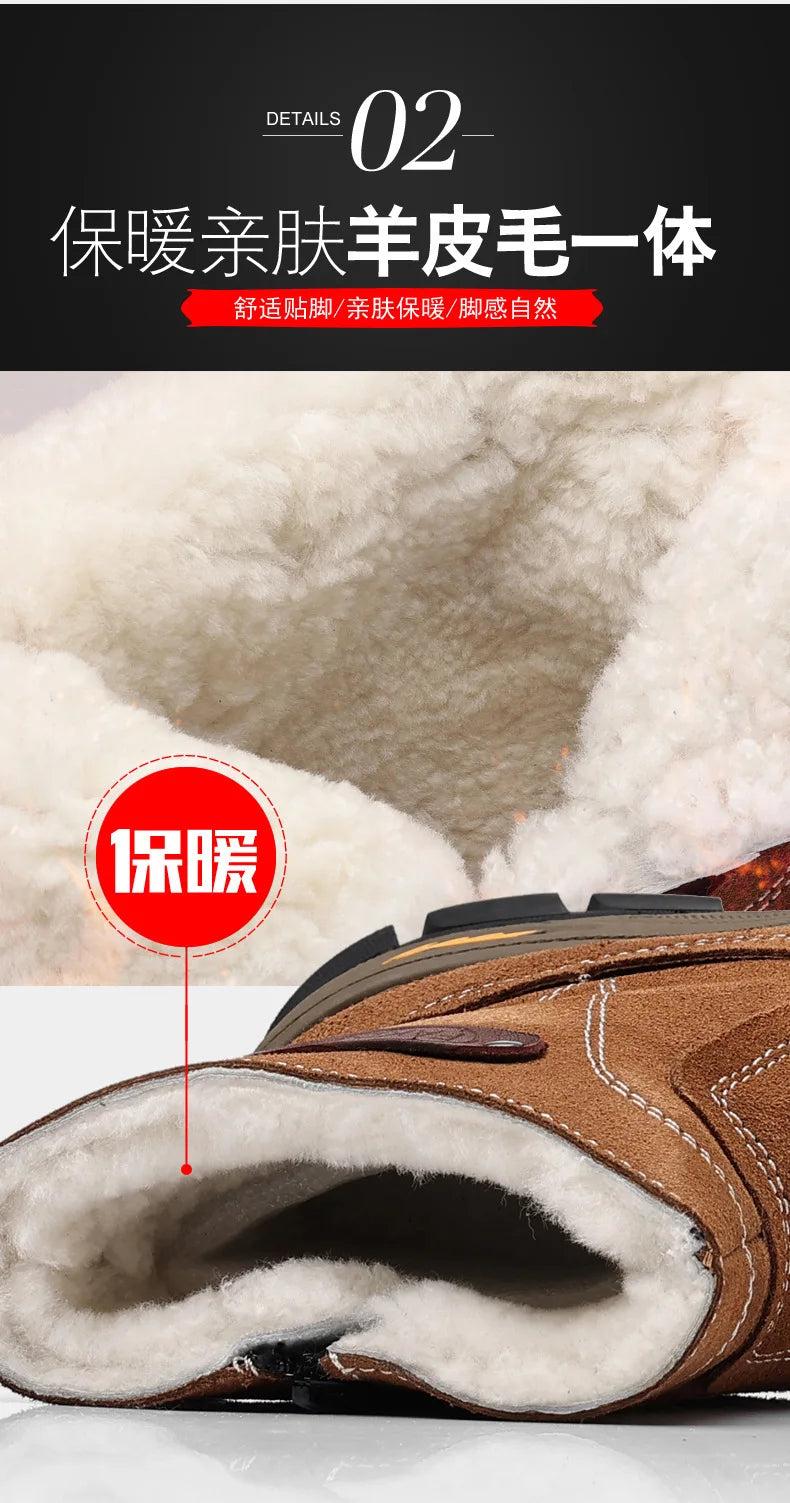 Winter Wool All-in-one Snow Boots Moto Boots Riding Shoes Motorbike Riding Ankle Type Shoes Protective Boots Botas Moto