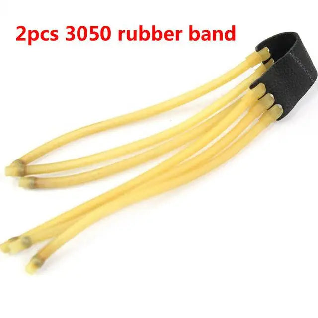 Outdoor Powerful High Quality Steel Slingshot With rubber bands Catapult Outdoor Hunting Slingshot Accessories