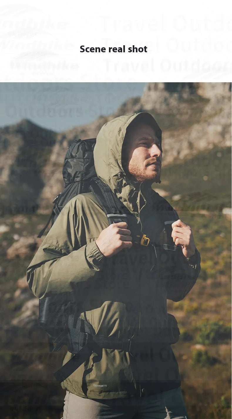 Naturehike 70+5L Backpack Camping Hiking Trekking Backpacking Lightweight Travel Bag With Aluminium Alloy Frame Waterproof Cover