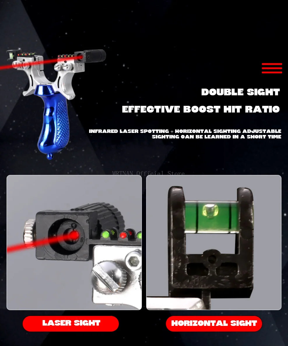 Double Spiral Fast Compression Slingshot Outdoor Sports Hunting Shooting Catapult Competition Practice Shooting Acessories