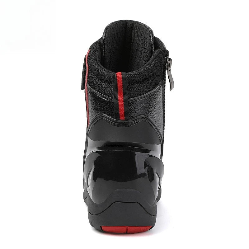 Motorcycle Shoes Men Off-road Adventure Motocross Low Boots  Retro Black Riding Shoes Rubber Sole Waterproof Motorcyclist Shoes