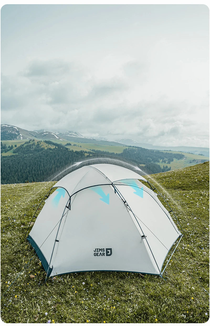 Naturehike Jims Gear Outdoor Camping Tents 1-2 Person 15d Nylon Silicone Coating Ultralight 4 Seasons Hiking Picnic Travel Tents