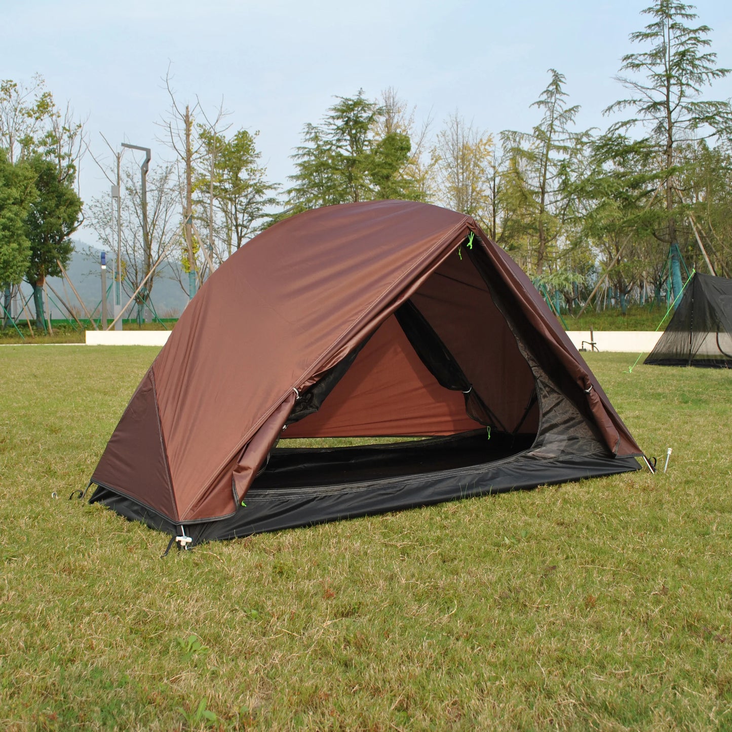 Ultralight Double Layer 1 Person Camping Tent, CZX-217 Waterproof Ultralight 1 Person Backpacking Tent Come with Footprint