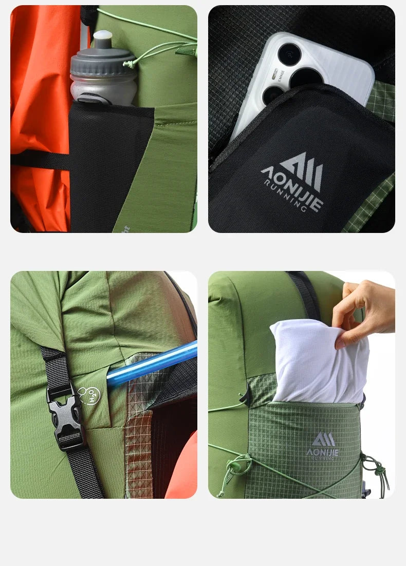 AONIJIE FH2524 24L Hiking Large Capacity Backpack for Women Men Multifunctional Lightweight Daypack for Climbing Camping Touring