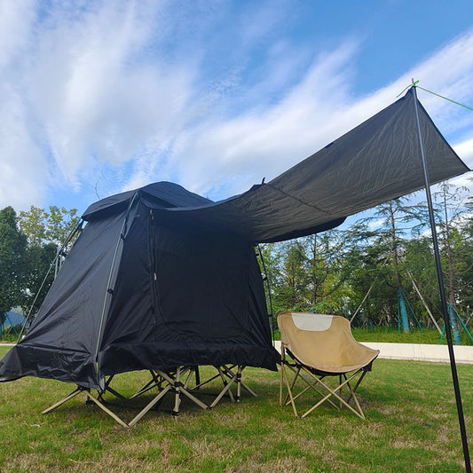 Waterproof Camping Cot Tent with External Cover, 1 Person, Off-ground Tent, COT BED Not Ingraded