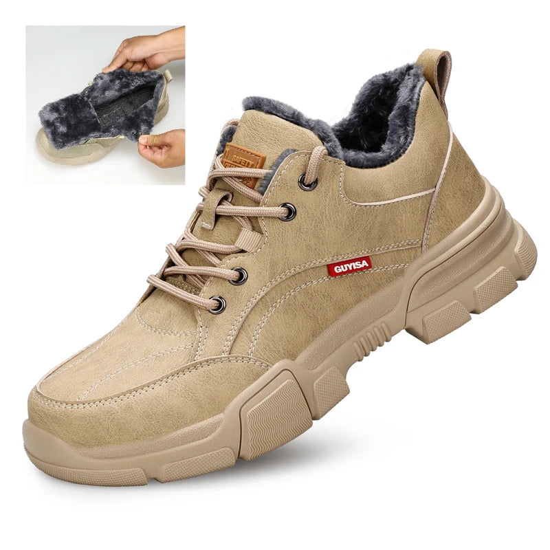 Waterproof Wrok Safety Shoes For Men Summer Breathable Indestructible Boots Non-slip Industrial Construction Shoes Male Footwear