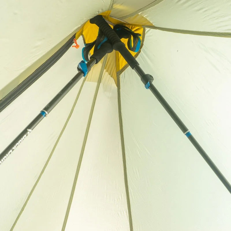 Knot Maya 1P Pyramid Tent Outdoor Ultralight No Pole Tent Camping 20D Nylon Double Silicone Waterproof Hiking Backpack Tent