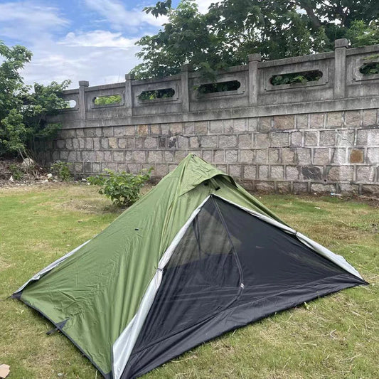 Ultralight Tent Solo Camping Tents, Trekking Rod is Not Included, 2 Layers, Lightweight, Portable to Carry