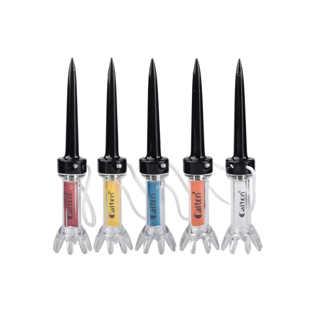 5pcs/set 79/90mm Magnetic Plastic Golf Tee Set Plastic Step Down Golf Ball Tee Holder Golf Training Practice Tees Accessories