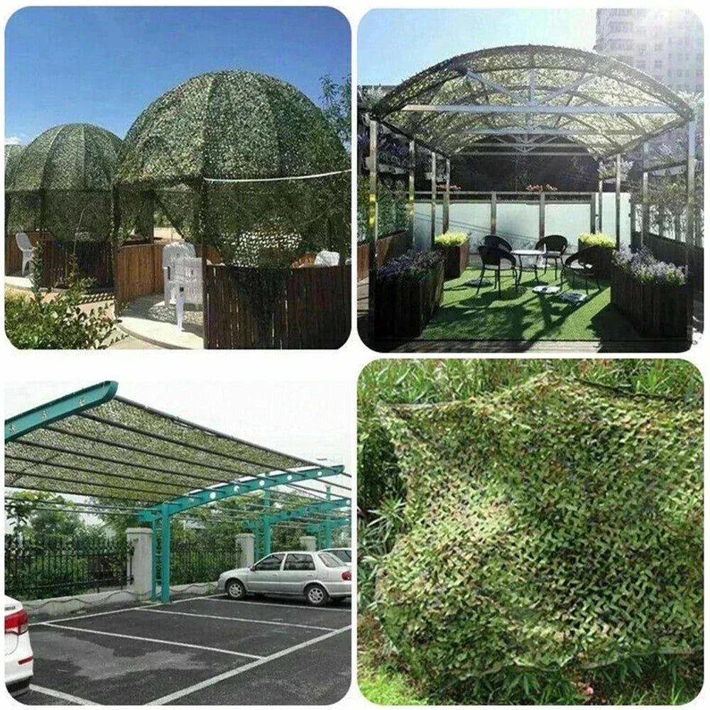 Shade Mesh Gazebo Hunting Mesh Garage Mesh Garden Decorative Mesh Green Jungle Desert White Ocean 4x5m