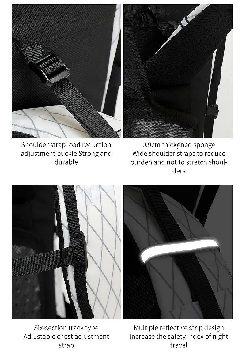 40L hiking bag outdoor backpacking hiking backpack outdoor hiking bag waterproof and breathable shoulder-lined backpack