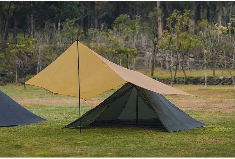 Thous Winds Capricorns 2 Person Tent, Ultralight Hiking Backpack Tent, Camping Pyramid Tent, Outdoor 15D Ripstop Nylon Camp Tent