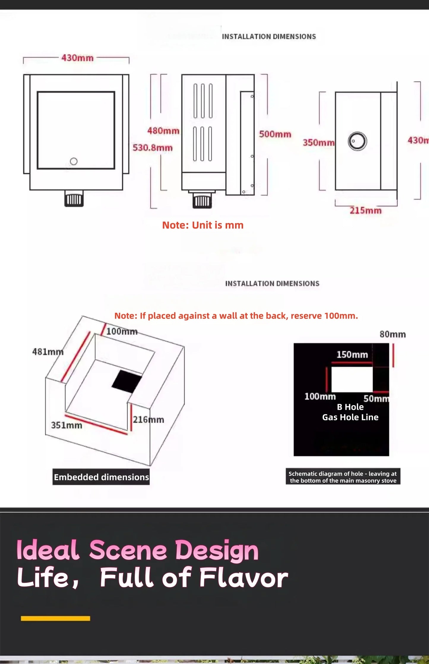 2025 Newest 304 Stainless Steel Built-in Courtyard Grill Gas Charcoal Dual Fuel Smoker BBQ Grill