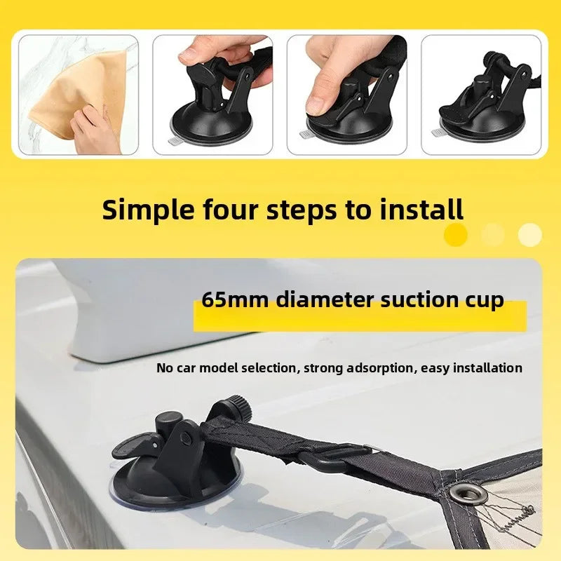 Outdoor Camping Car Side Canopy Awning Waterproof Tarp Tent Shade Outdoor Camping Car Awning Side Pergola Car Tail Tent Canopy