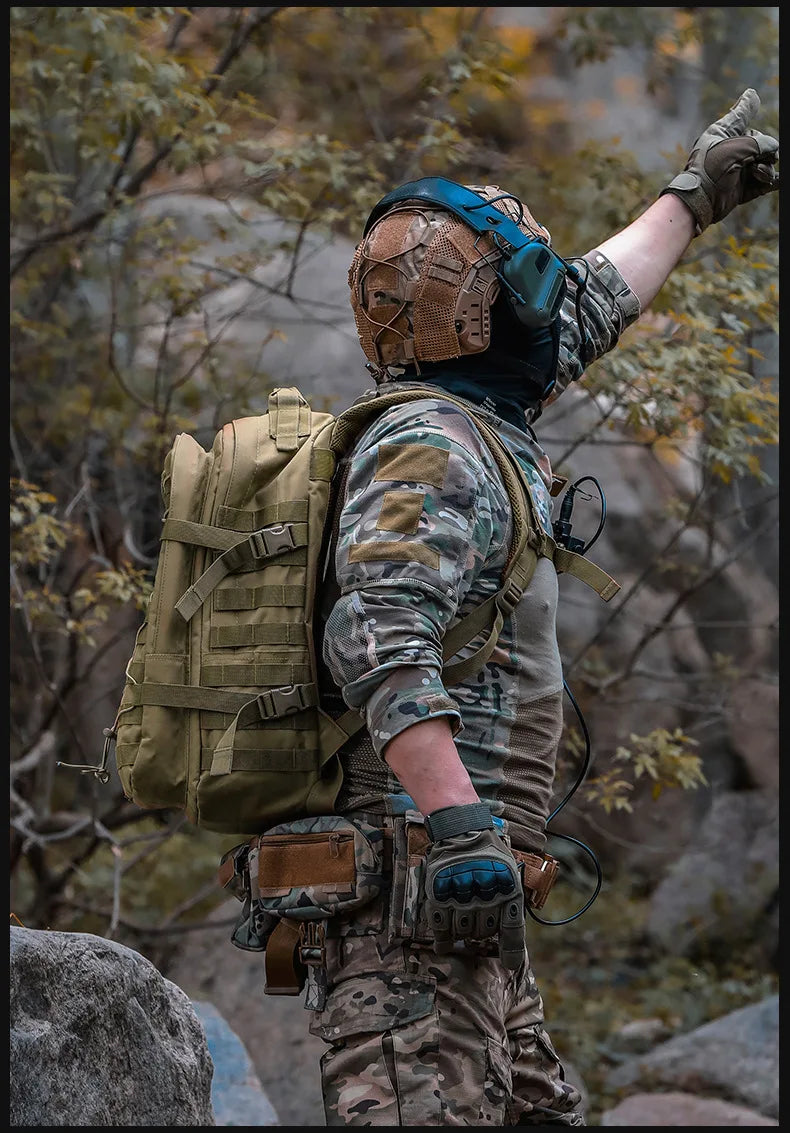 Tactical Camouflage Backpack Molle Hunting Backpacks Waterproof Camping Hiking Hunting Trekking Climbing Outdoor Bags Rucksack