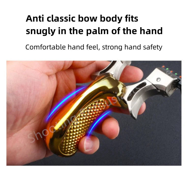 Outdoor shooting infrared laser hunting catapult rubber strap steel ball bullseye set game easy to carry