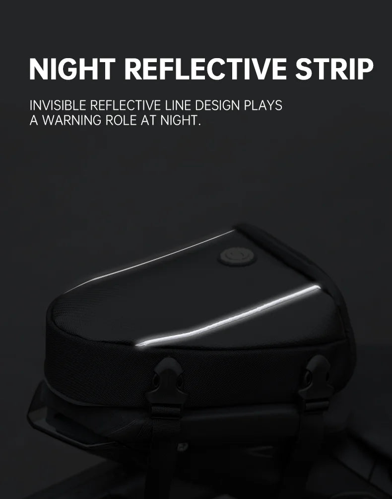 SFK Large Capacity Motorcycle Bag Rear Seat Bag Tail Pack Multifunctional Crossbody Bag Riding Gears With Outdoor Raincover