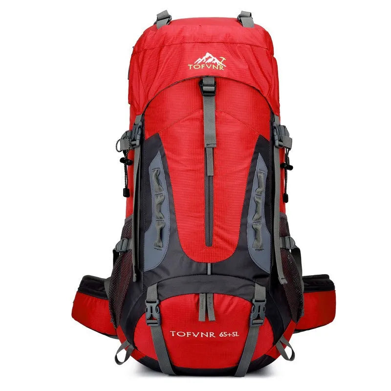 2025 cross-border outdoor hiking bag shoulder hiking sports bag waterproof bag backpack large capacity polyester backpack a001
