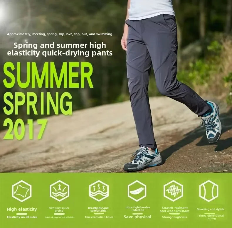 Golf Wear Men Pants New Style Stretch Spring Summer Outdoor Golf Trousers Utility Golf Pants Breathable Elastic Cargo Pants 골프웨어