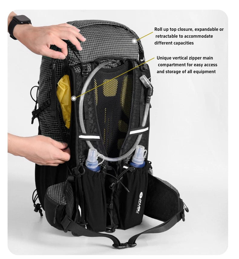 Anmeilu Mountaineering Backpack 30L Large Capacity Men Women Outdoor Travel Hiking Off-road Lightweight Sports Backpack