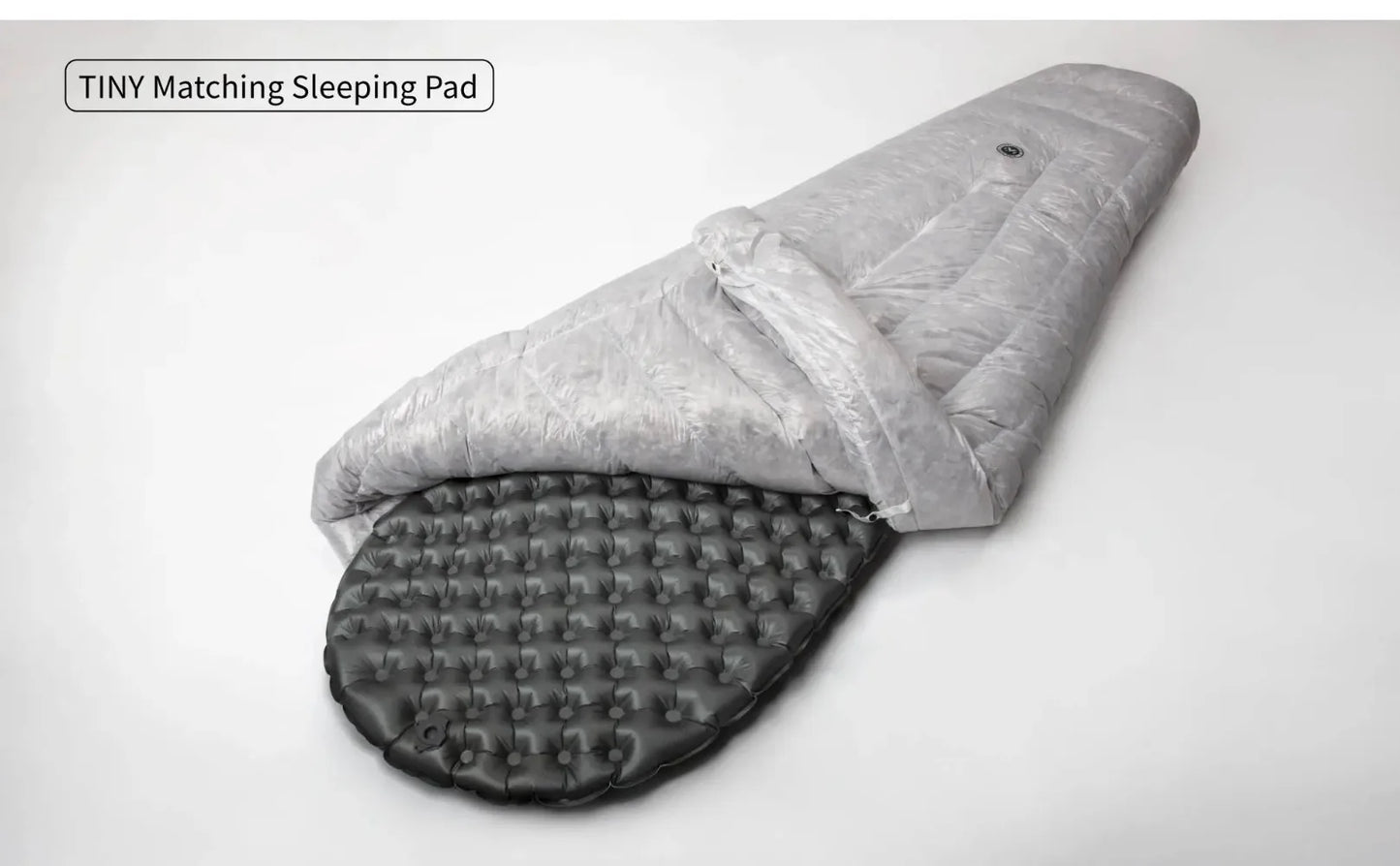 AEGISMAX Wind Hard Tiny Goose Down Sleeping Bag, Ultralight Wearable Quilt for Outdoor Camping, Hiking, Backpacking, Gray,800FP