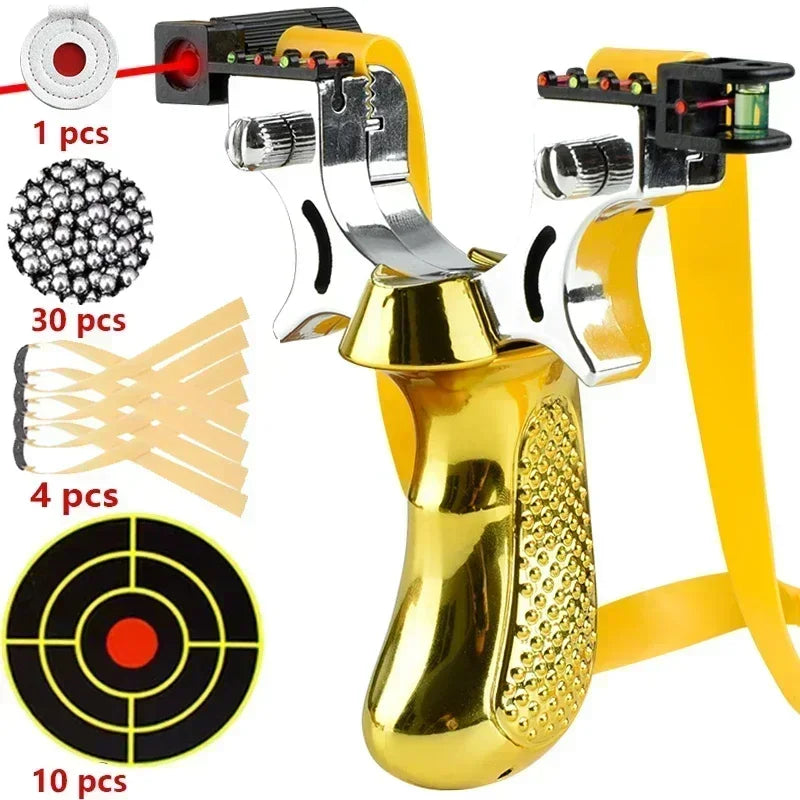 Hunting Slingshot High-power Laser Aiming Slingsshot Outdoor Sports Shooting Game Practice Using High Precision Catapult