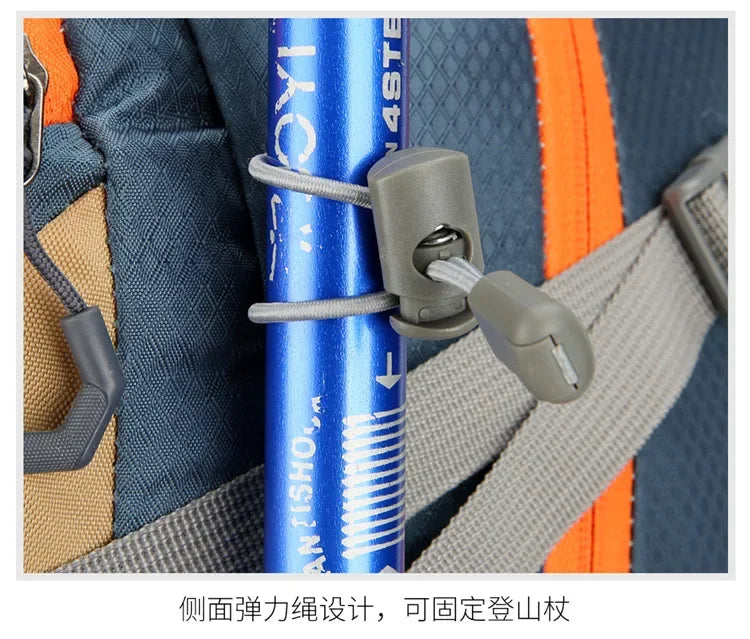 Mountaineering backpack 40 liters men's and women's outdoor sports bag waterproof camping hiking rain