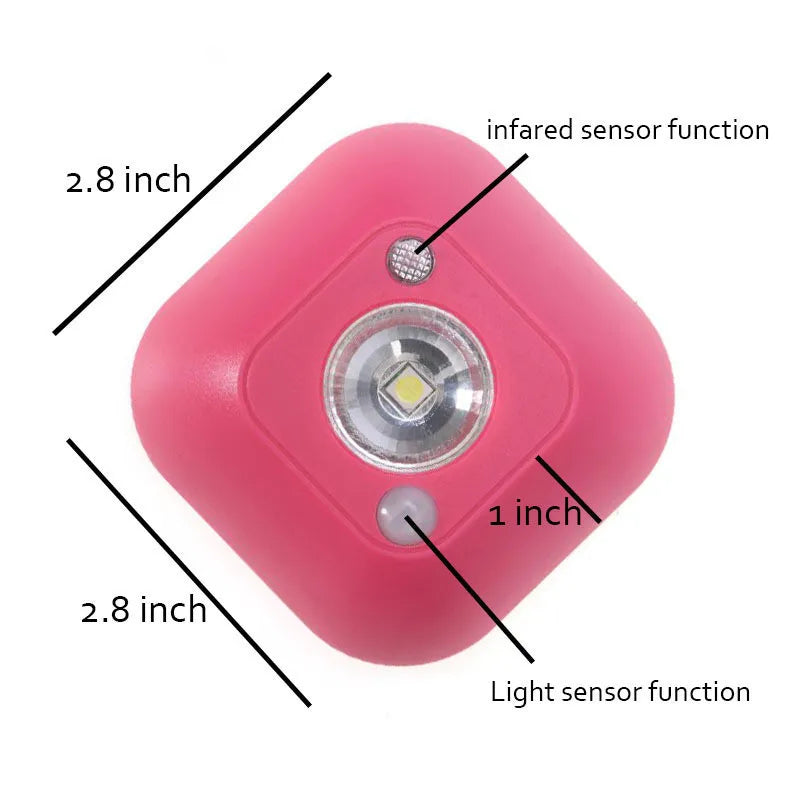 360° Battery Operated Indoor Outdoor Garden Motion Sensor Security LED Light New