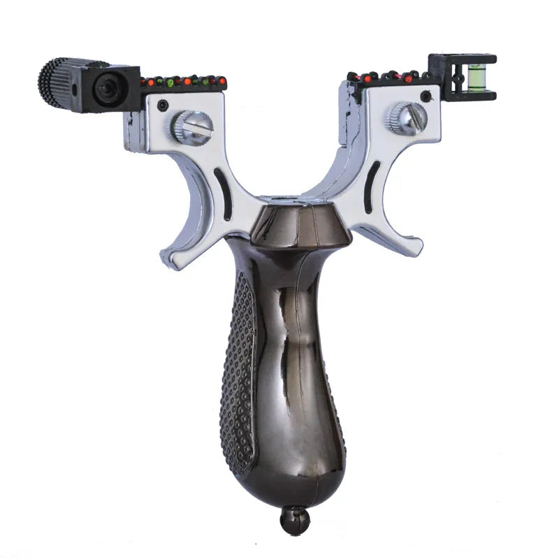 Powerful Slingshot with Laser Spirit Level Fast Press Bow Catapult Precision Infrared Outdoor Sports Hunting Shooting Sling Shot