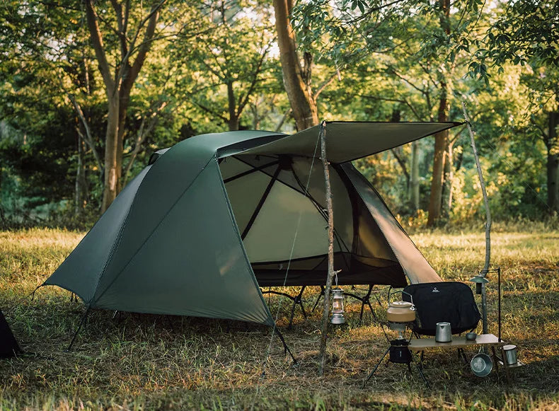 Thous Winds Taurus 1 People Camping Tent Ultralight Hiking Tent Backpack Outdoor Cot Tent 15D Nylon Ripstop Both Side Silicon