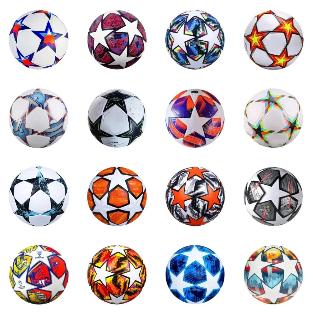 High Quality Standard Size 5 Soccer Ball Professional Seamless League Match Balls PU Material Children's Football School