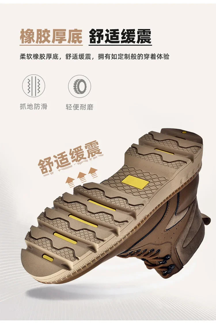 Motorcycle Boots Fashionable Motorcycle Boots Winter Cotton Boots Thick Soled Shock-absorbing Non Slip Casual Shoes