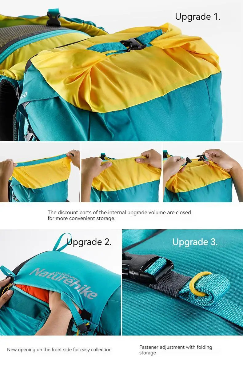 Naturehike Backpack Waterproof  Rucksack 45L 55L 65L Big Knapsack Backpacking Camping Climbing Hiking Travel Bag With Rain Cover
