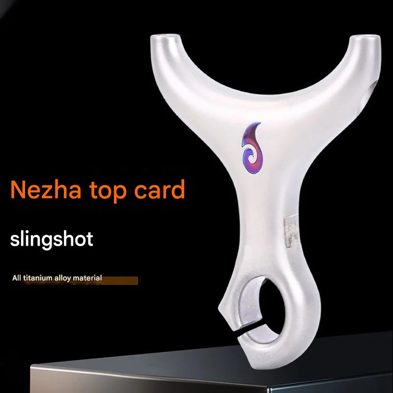 High Quality Titanium Alloy Slingshot Outdoor Hunting Top Card Catapult Tactical Game Professional Slingshot Hunting Accessories