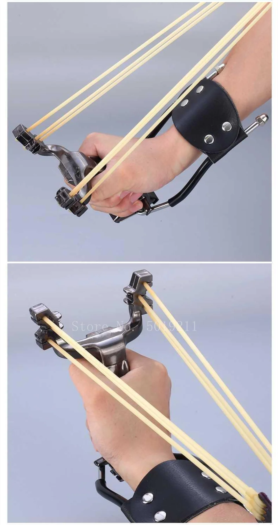 Wrist Rest Assist Slingshot Hunting Resin Slingshot Sling Shot With Rubber Bands Outdoor Hunting Catapult Shooting Steel Balls