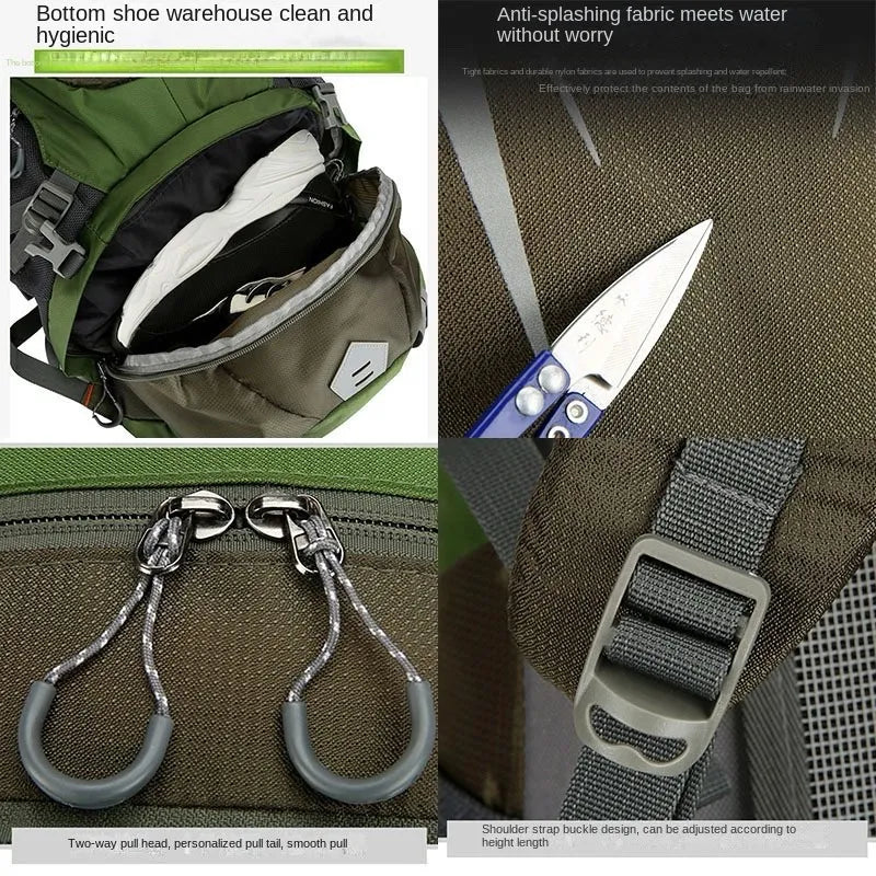 Travel Backpack For Men New Waterproof Outdoor Camping Knapsack Women Hiking Back Pack Multifunction Cycling Backpack Male