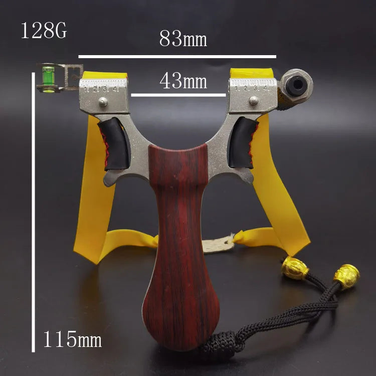 Laser Aiming Slingshot Bow High Quality Precision Flat Rubber Band Slingshot Adult Outdoor Sport Competitive Powerful Catapult