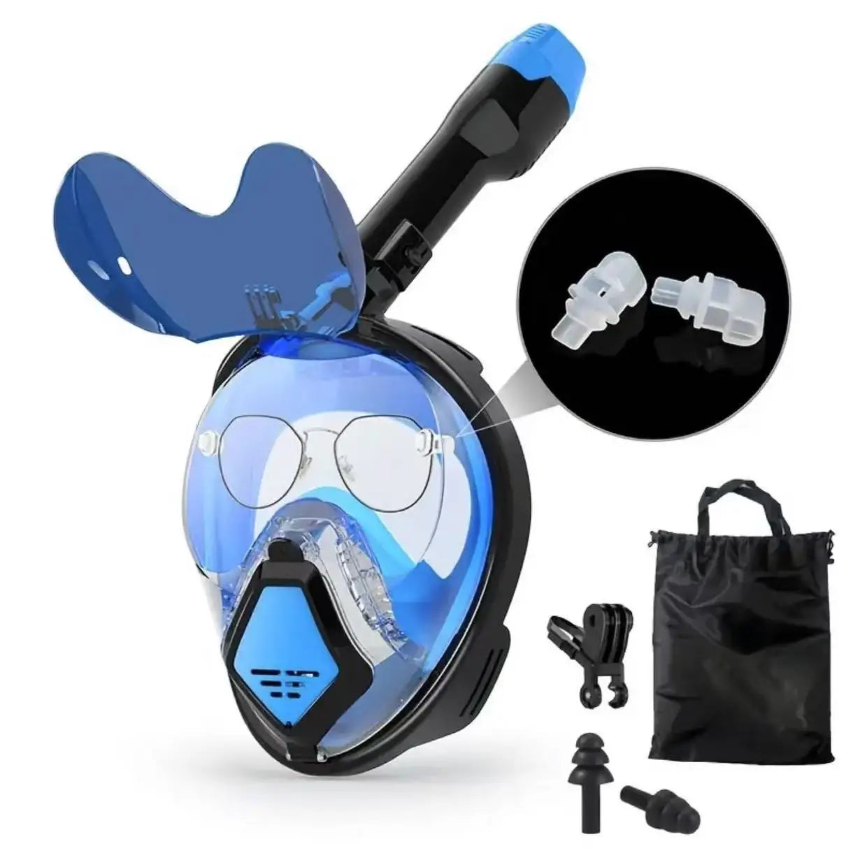 2025 New Professional Snorkeling Mask For Kids Adults High-definition Anti Fog Foldable Swimming Fully Dry Myopia Diving Goggles