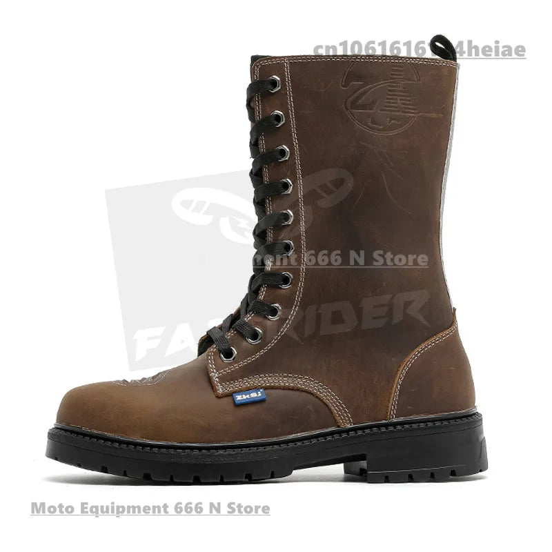 Motorcycle Riding Shoes High Top Motorcycle Boots Breathable Anti Fall Knight Equipment Road Racing Boots Motocross Boots
