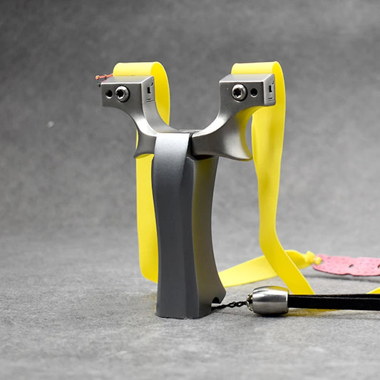 Aluminum Alloy Slingshot Stainless Steel Bow Head Ultra-high Craft Grinding Portable Hunting Equipment Must-have For Beginners