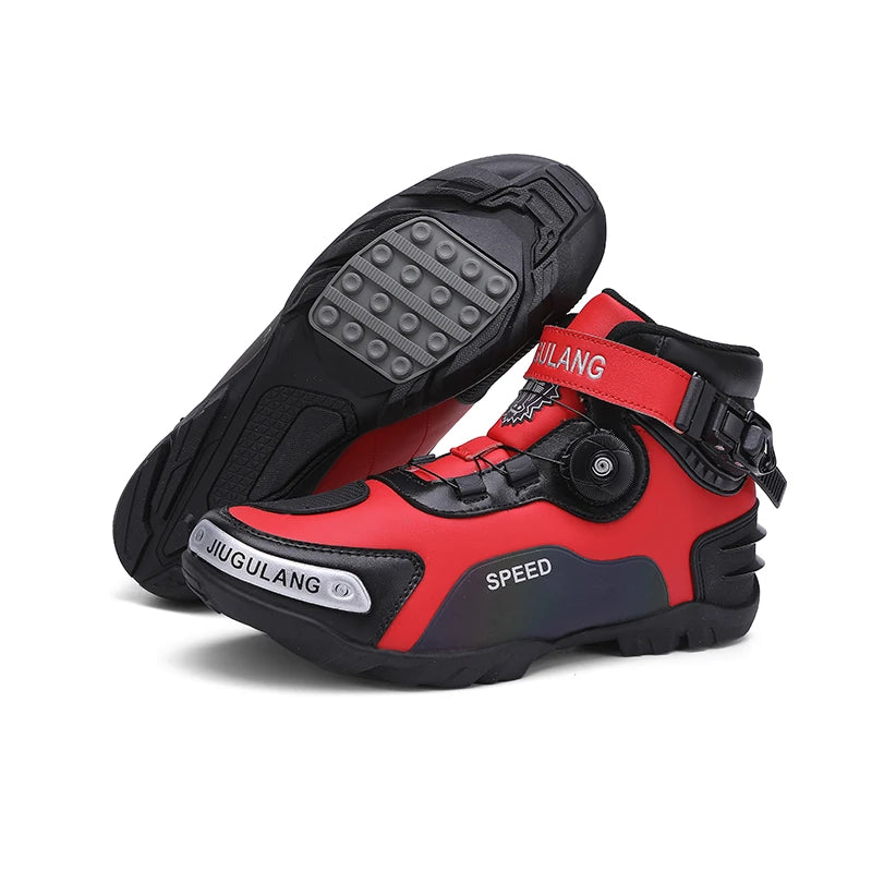 New Motorcycle riding shoes Motorcycle cross-country short boots Racing shoes Motorcycle cross-country shoes