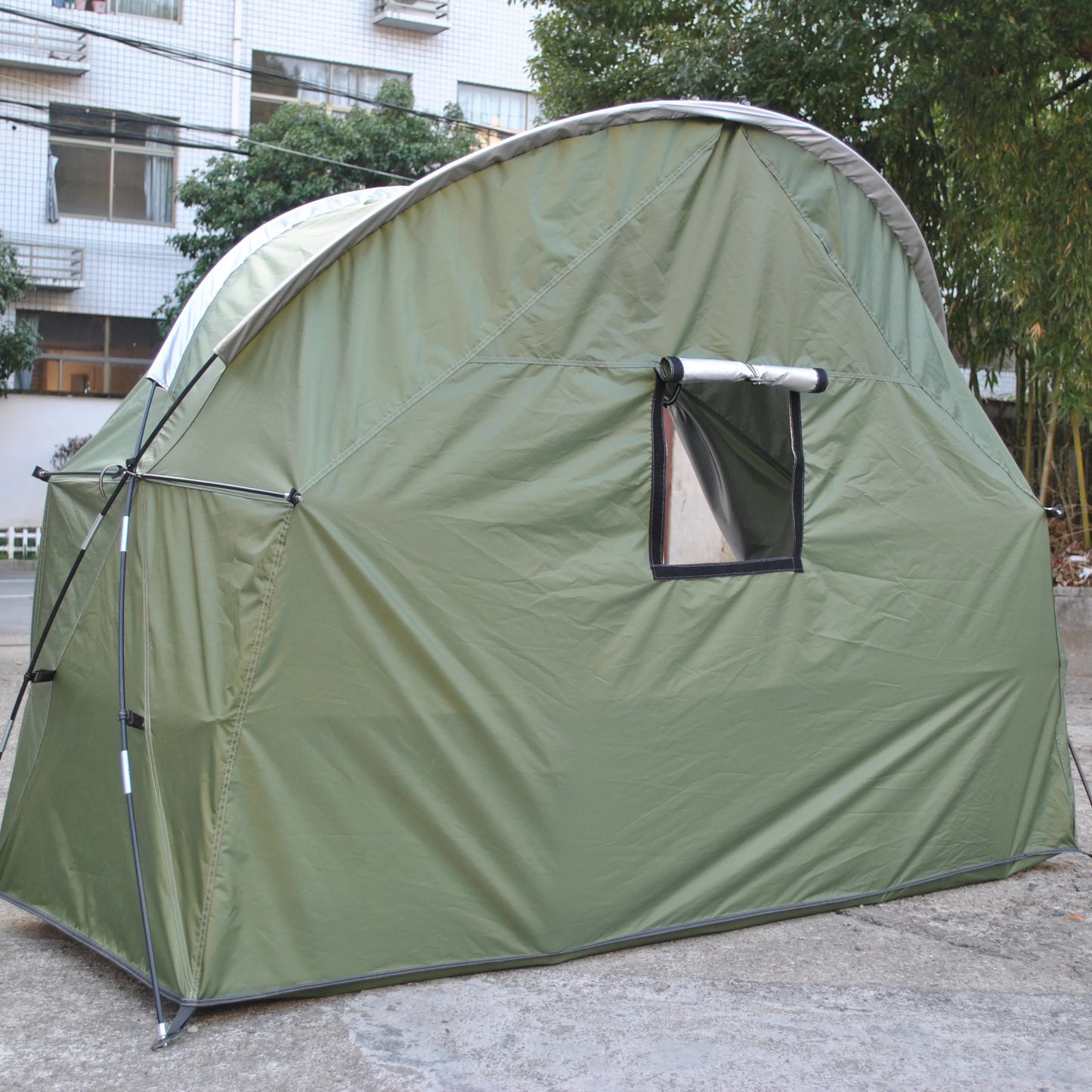 Durable Cot Tent for Camping, Light Weight, Backpacking Tent, Solo, 4000mm Camping Cot Package Not Include