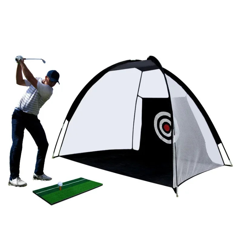 PGM Brand Golf Hitting Cage Indoor 2M 3M Golf Practice Net Tent Garden Grassland Golf Training Equipment Mesh Mat Outdoor Swing
