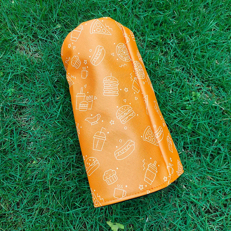 Golf Headcovers 1 Driver Covers Polyester Golf Club Head Cover Waterproof Black Velvet Lining Printing Accessories Soft Durable